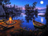 Fire by the Lake Diamond Painting